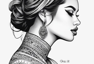 Dainty throat tattoo idea