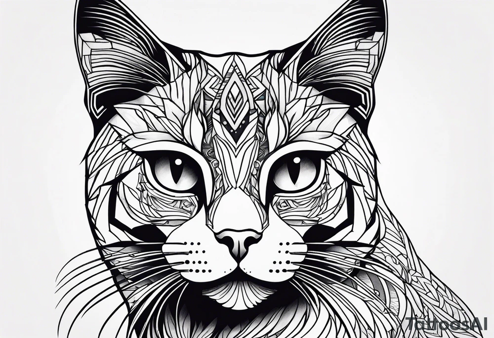 Black Cat tattoo idea