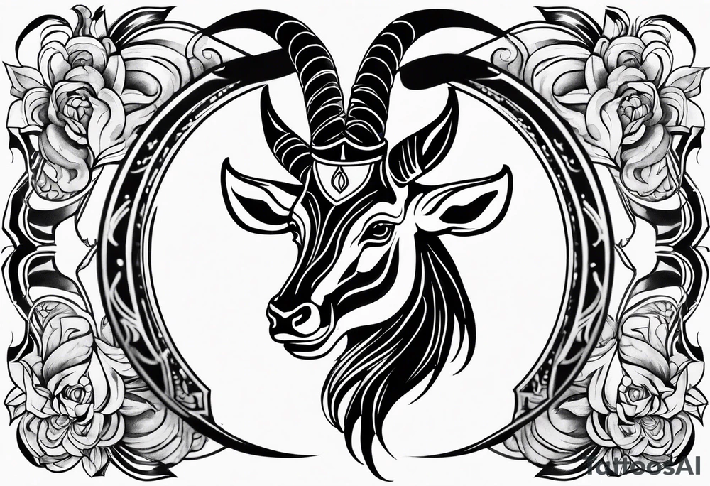 Anonymous capricorn tattoo idea