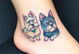Two westies tattoo idea