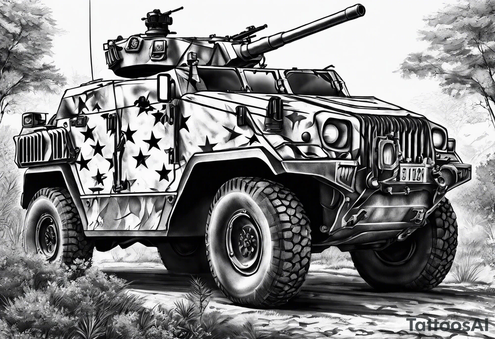 Military memorial tattoo idea