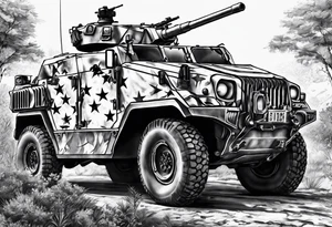 Military memorial tattoo idea
