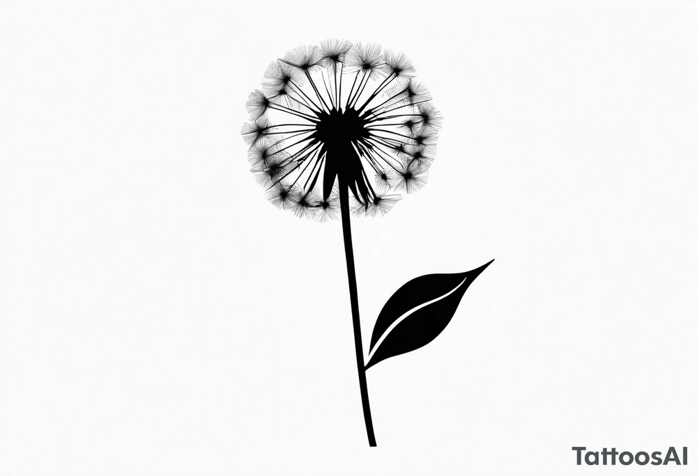 Dandelion "believe or blow it" tattoo idea