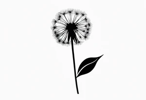 Dandelion "believe or blow it" tattoo idea