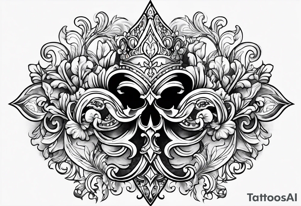 fleur de lis tattoo idea