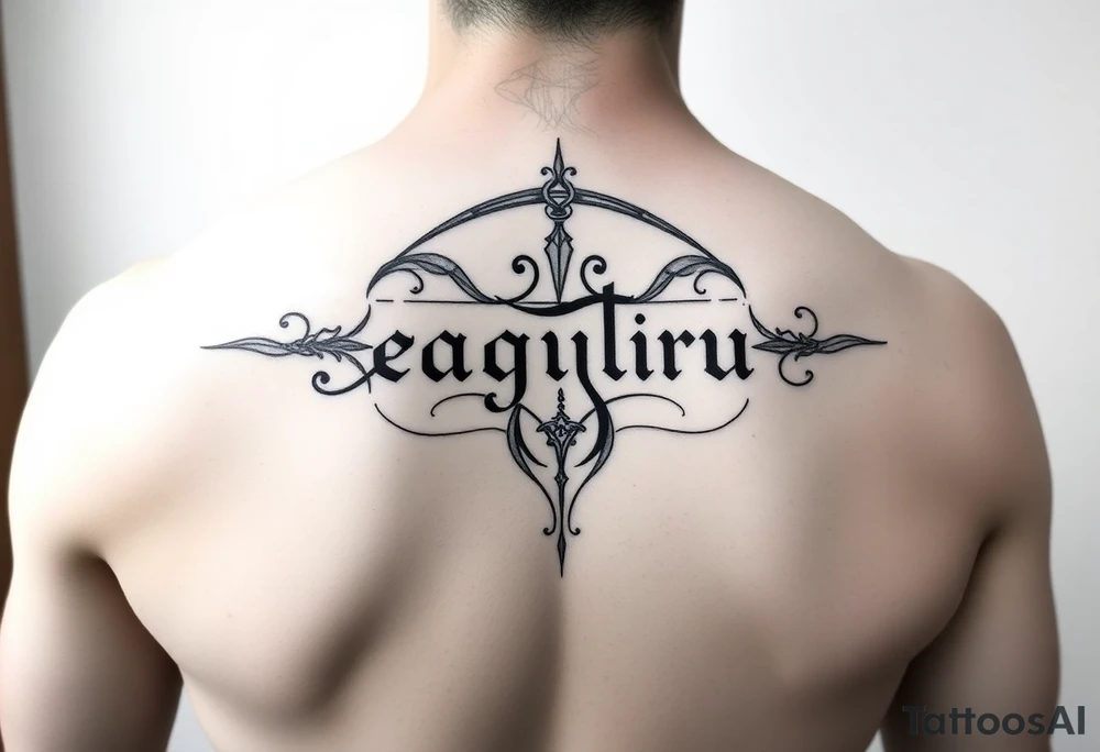 Sexy Sagittarius December 6th name genesis tattoo idea