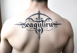 Sexy Sagittarius December 6th name genesis tattoo idea