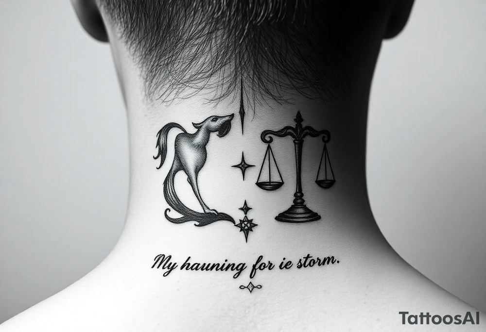 aries and libra
against the odds 
in love
better tomorrows 
through the storm tattoo idea