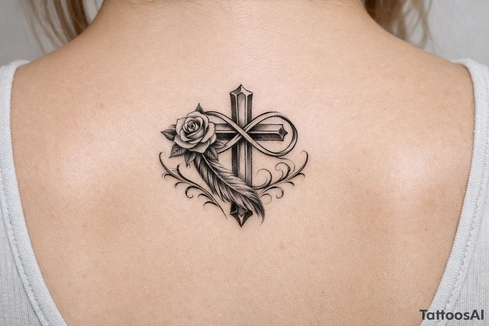 Faith and strength symbol tattoo idea