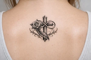 Faith and strength symbol tattoo idea