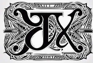 3&1 band logo, this is my metal band, and I wanna tattoo on my shoulder with that logo tattoo idea