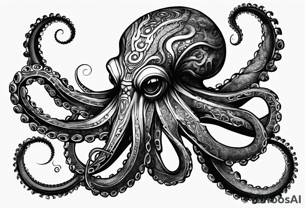Octopus. Steampunk.  Biomech. Sinster tattoo idea