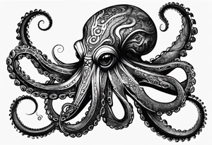 Octopus. Steampunk.  Biomech. Sinster tattoo idea