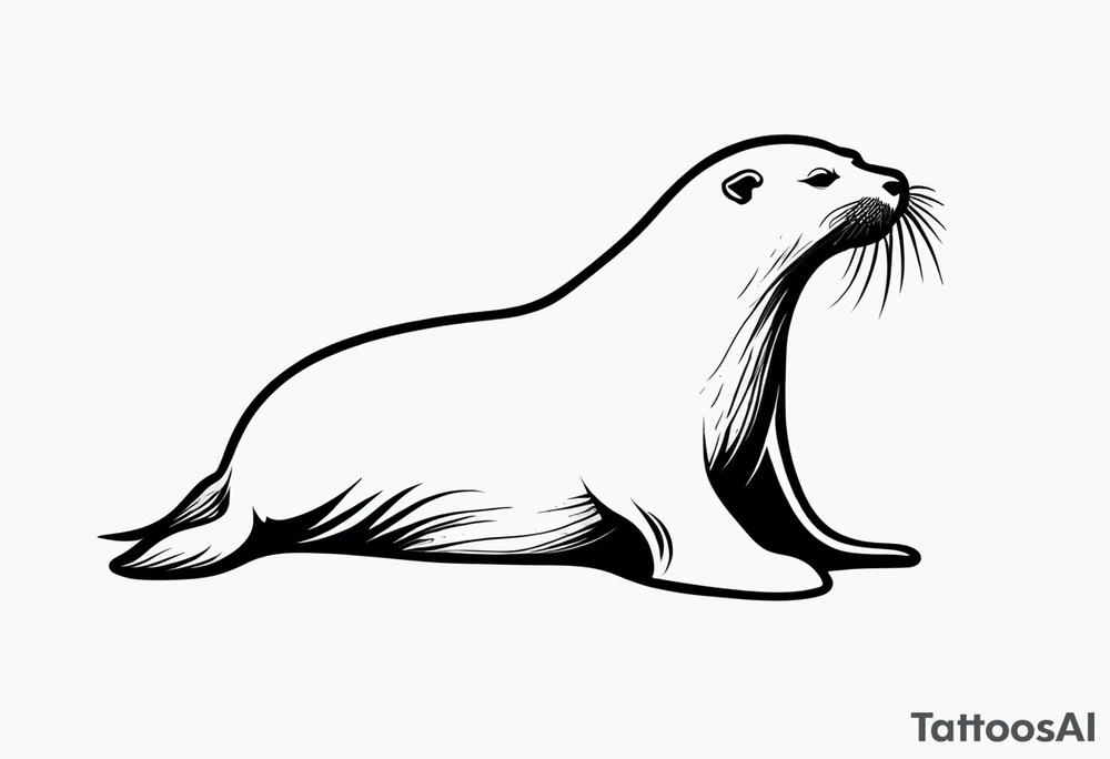 Sea lion tattoo idea