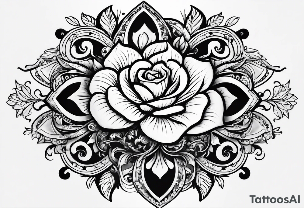 M and S with heart tattoo idea