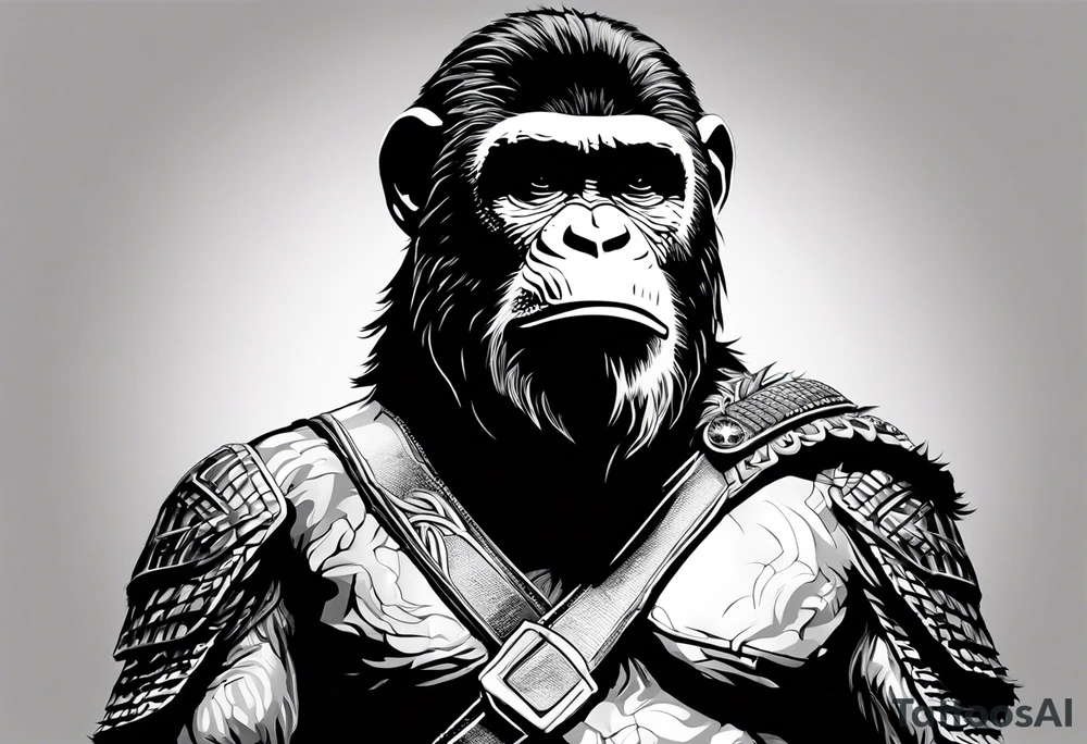 Caesar from the movie planet of the apes tattoo idea