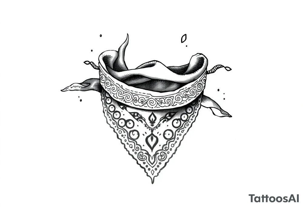 Bandana pattern tattoo idea