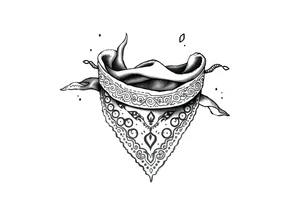 Bandana pattern tattoo idea