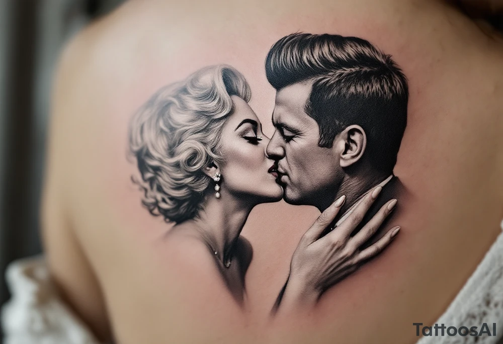 marilyn Monroe and JFK kissing tattoo idea