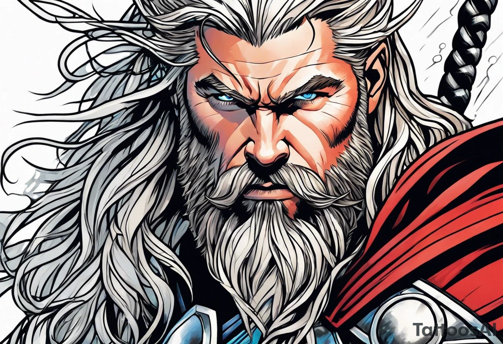 The Mighty Thor that looks like the Chris Hemsworth version tattoo idea