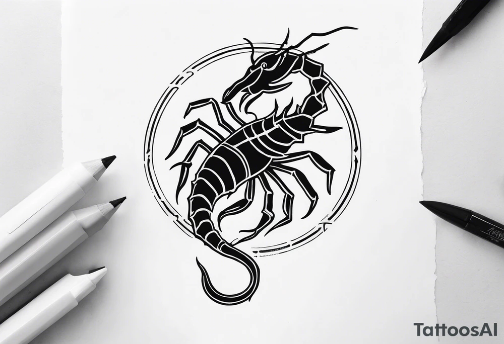 scorpio tattoo idea