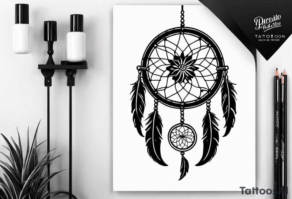 Dreamcatcher tattoo. tattoo idea