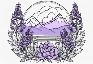 lavender tattoo idea