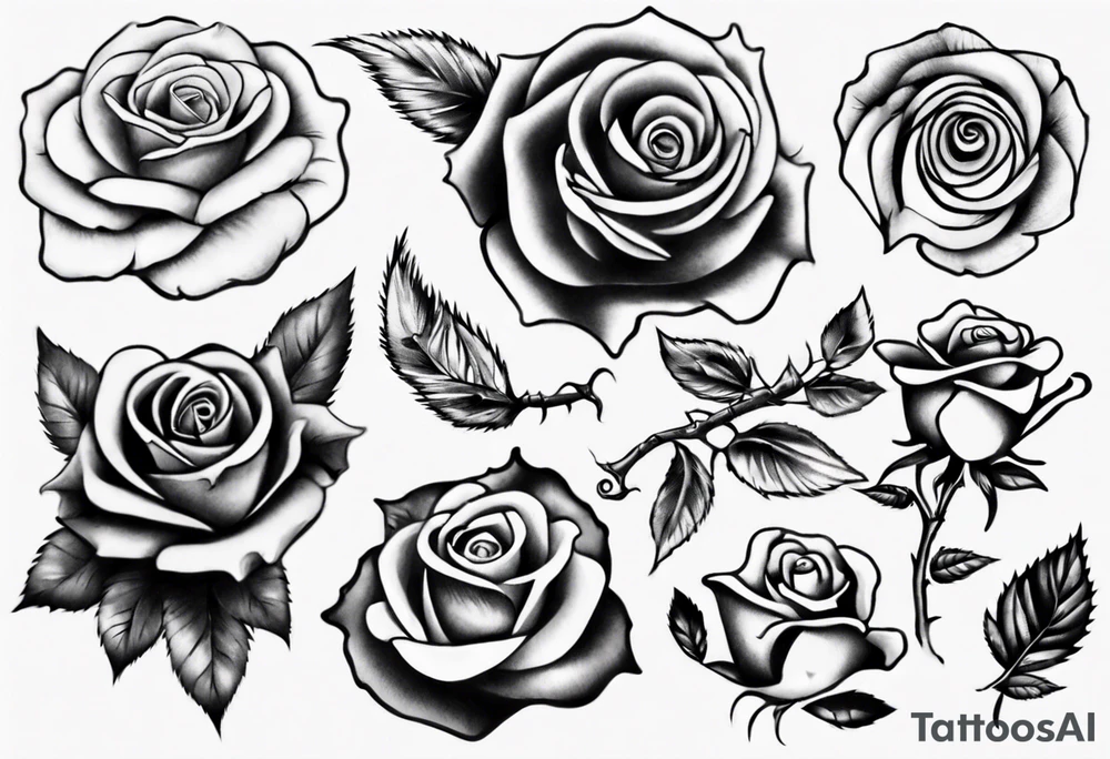 Rose hand tattoo tattoo idea