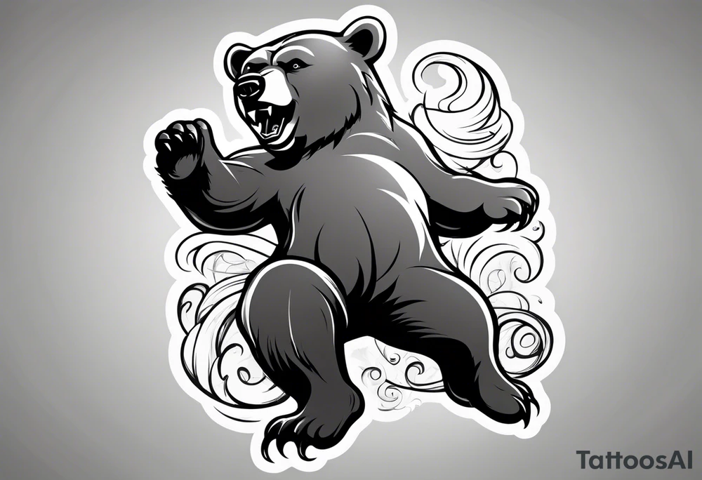 Dancing bear tattoo idea
