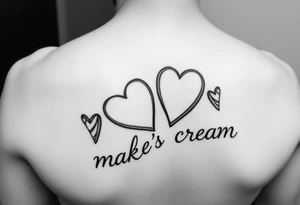 Candy hearts thats says make me cream tattoo idea