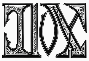 XIX roman numerals. tattoo idea