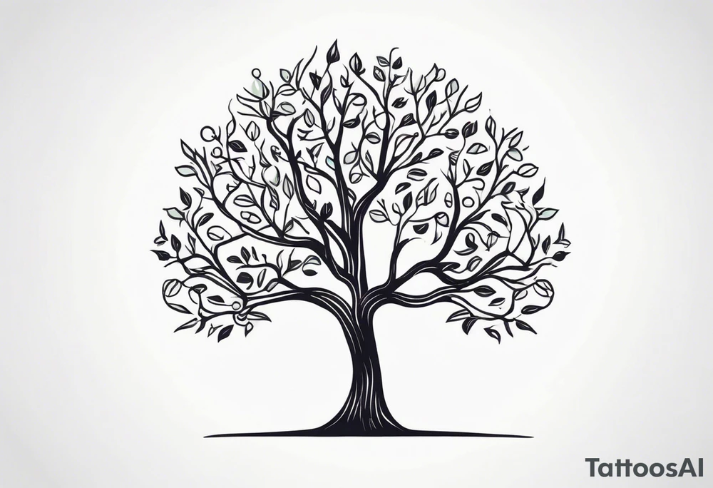 small minimalistic soft tree motif no border tattoo idea small minimalistic soft tree motif no border tattoo idea