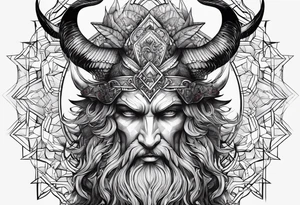 Lucifer com asas de morcego tattoo idea