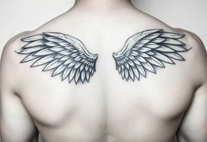angel wings tattoo idea