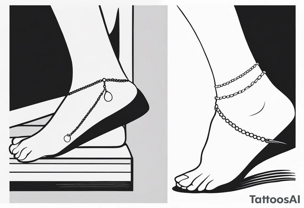 anklet tattoo idea