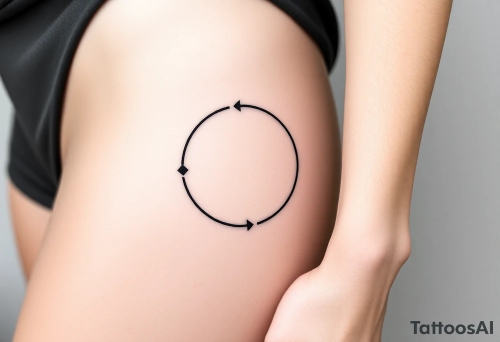 Rewind symbol is the circle include the play pause and stop inside the circle tattoo idea