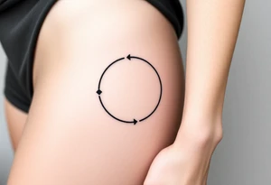 Rewind symbol is the circle include the play pause and stop inside the circle tattoo idea