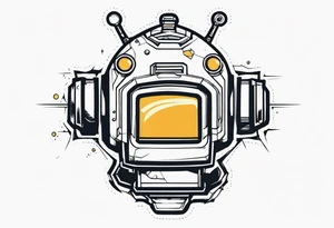 broken robot tattoo idea