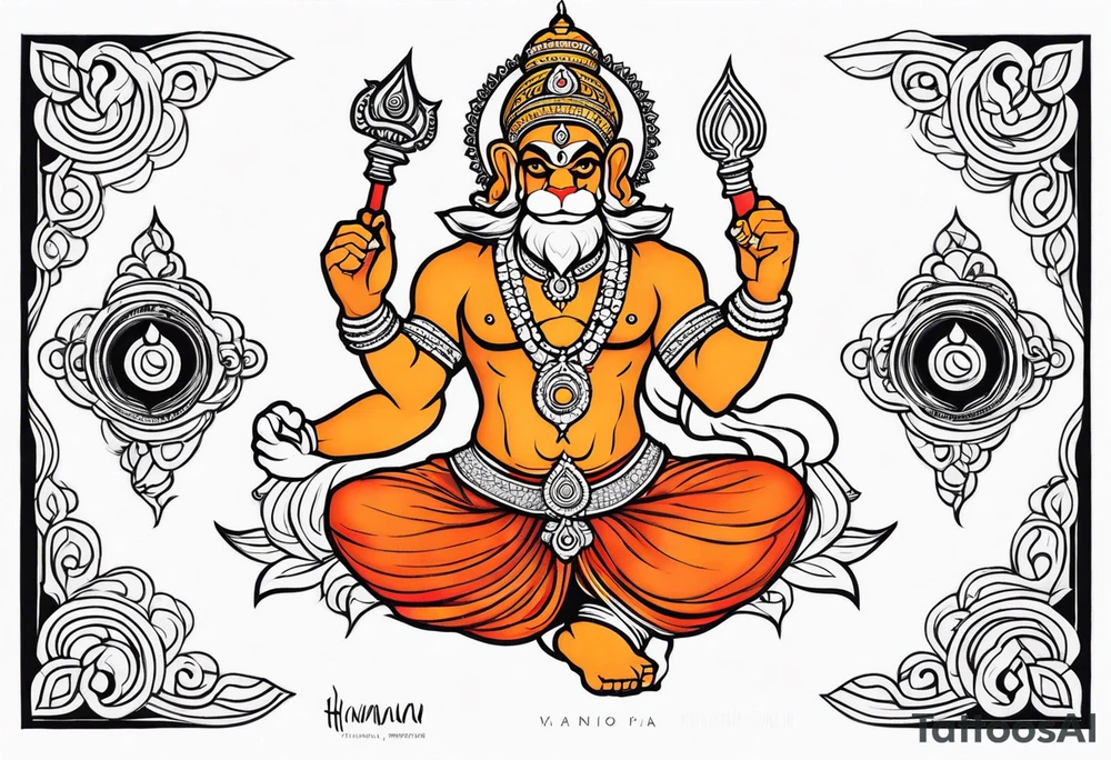 hanuman visna tattoo idea