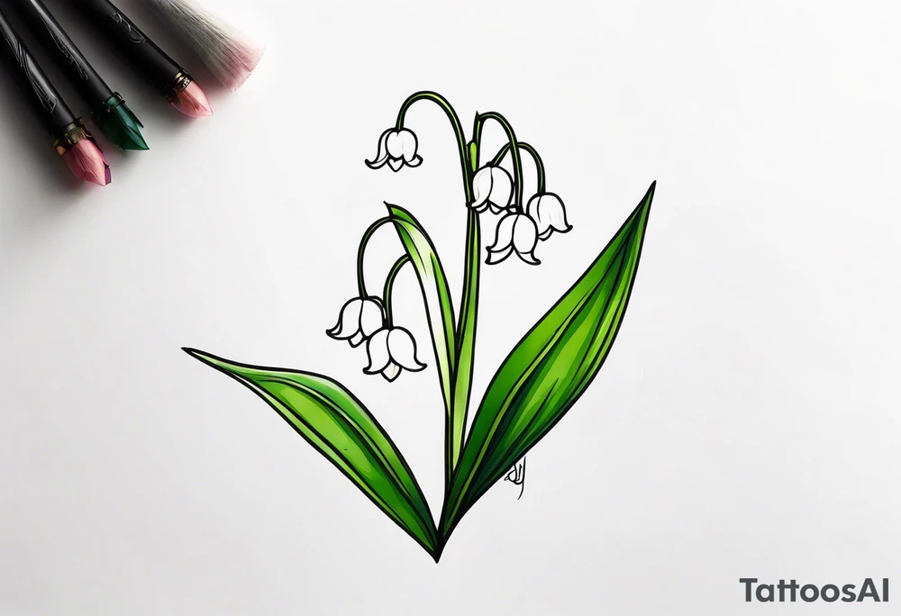 Lily of the valley tattoo idea