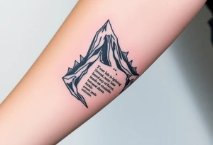 Iceberg, invictus poem, family tattoo idea