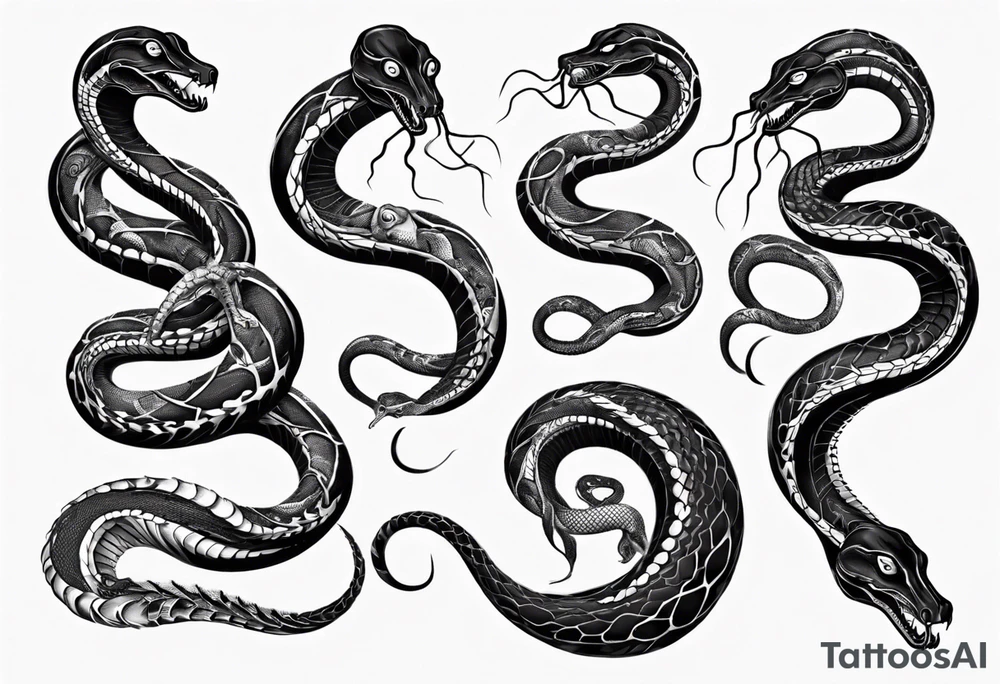 snake on lovecraft theme with tentacle tattoo idea snake on lovecraft theme with tentacle tattoo idea