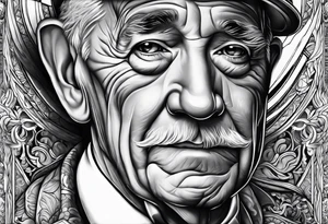 memorial for my grandpa sleeve tattoo idea