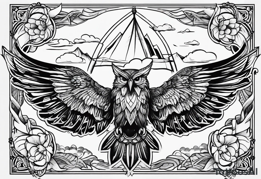 Go Fly a kite tattoo idea