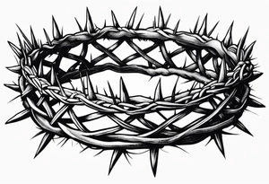 crown of thorns tattoo idea