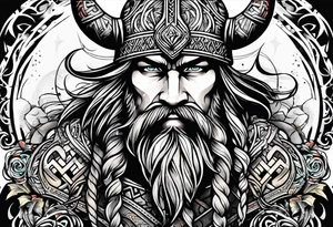 Viking tribal for arm tattoo idea