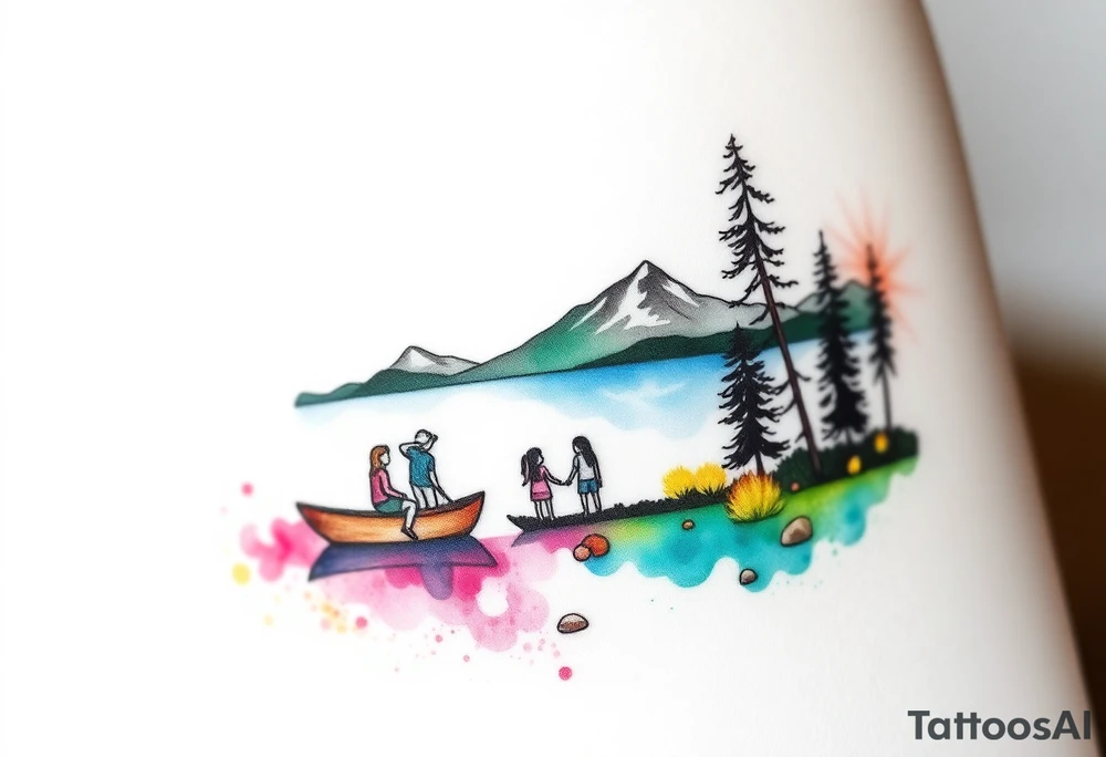 Take me to the lakes with my 6 siblings tattoo idea