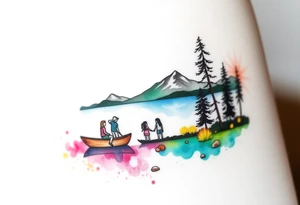 Take me to the lakes with my 6 siblings tattoo idea