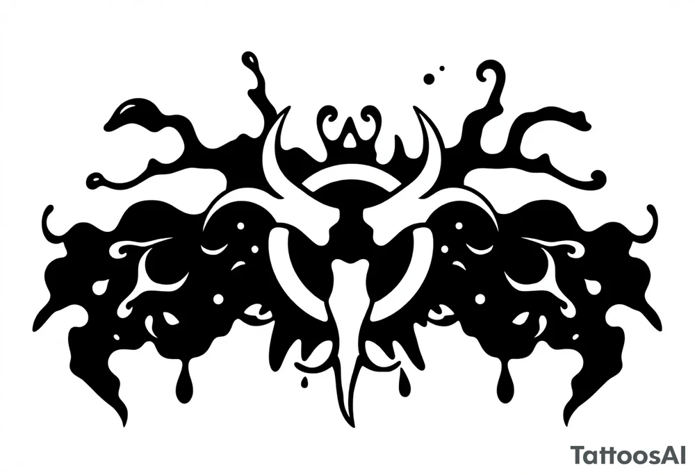 Contagion sign imwith toxic spill behind tattoo idea