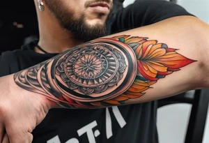 extreme pain in elbow human tissue on arm tattoo idea